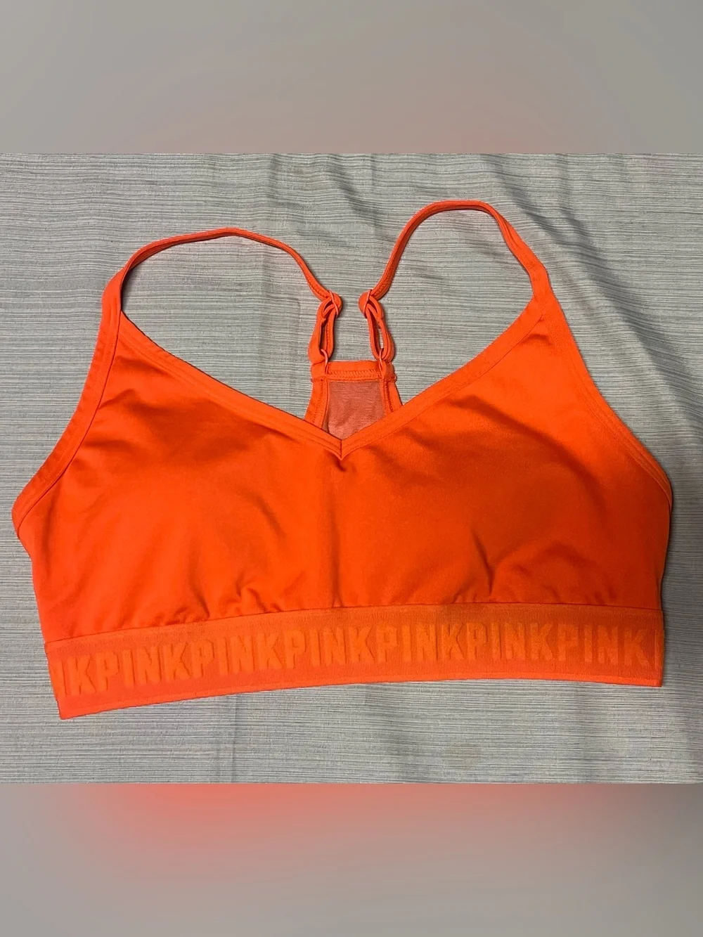PINK Victoria’s Secret Ultimate Sports Bra Lot 3 Medium M B80 Racerback Sheer